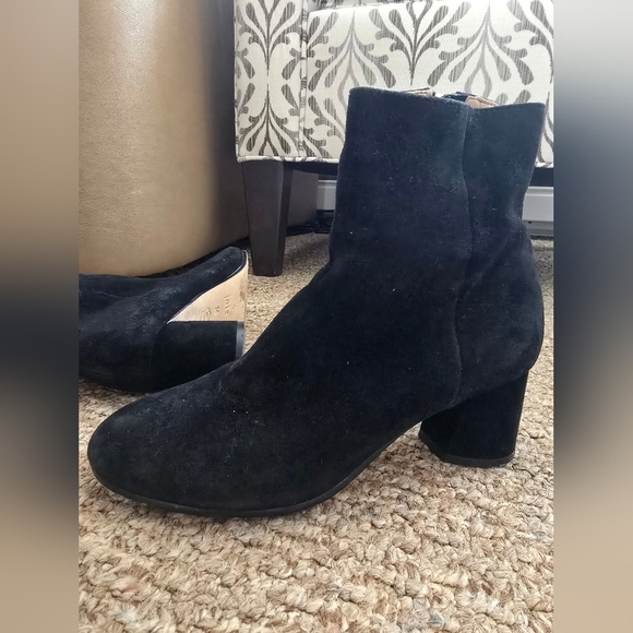 Joie Black Suede Ankle Boots - Picture 8 of 11
